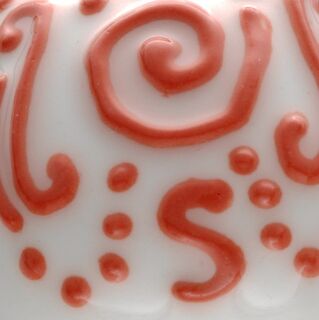 Bright Red 3D Effects Underglaze