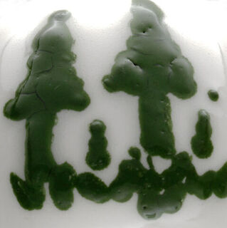 Dark Green 3D Effects Underglaze