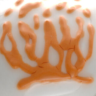 Orange Flame 3D Effects Underglaze